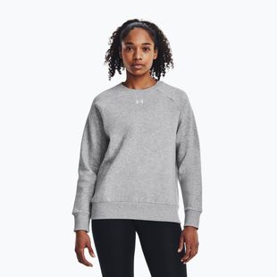 Dámska mikina Under Armour Rival Fleece Crew mod gray light heather/white