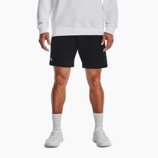 Under Armour Rival Fleece pánske tréningové šortky black/white