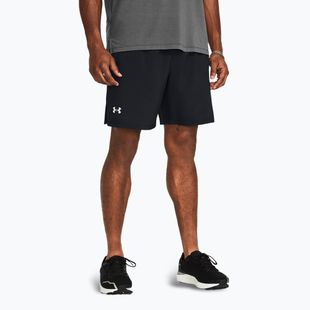 Pánske šortky na behanie Under Armour Launch 7" black/black/reflective
