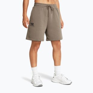 Dámske šortky Under Armour Essl Flc Relax BF taupe dusk/black