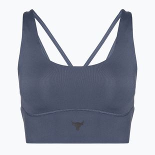 Dámske tréningové legíny Under Armour Project Rock LG Grind Sportlette downpour sivá/čierna