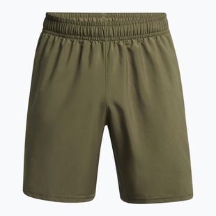 Pánske tréninkové šortky Under Armour Tech Woven Wordmark marine od green/black