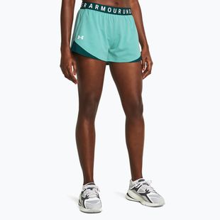 Dámske šortky Under Armour Play Up Twist 3.0 radiálne tyrkysová/hydro teal/biela