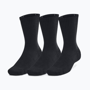 Ponožky Under Armour Training Cotton Crew 3 páry black/black/white