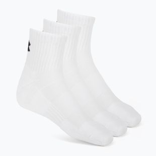 Ponožky Under Armour Training Cotton Quarter 3 páry white/white/black