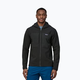 Pánska softshellová bunda Patagonia R2 TechFace Hoody black