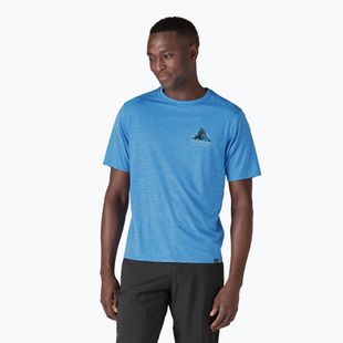 Pánske tričko Patagonia Cap Cool Daily Lands chouinard crest/vessel blue x-dye