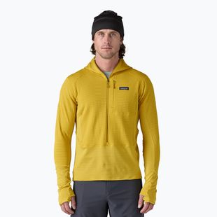 Pánska softshellová bunda Patagonia R1 Hybrid Pullover Hoody bundle green