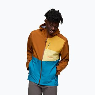 Pánska bunda do dažďa Cotopaxi Impermeo 3L Hooded Shell sienna/lake