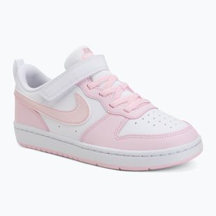 Detské topánky Nike Court Borough Low Recraft white/pink foam