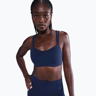 Športová podprsenka Nike Zenvy Strappy midnight navy/white