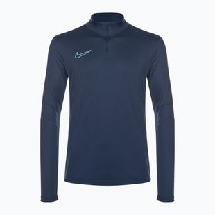 Pánske futbalové tričko s dlhým rukávom Nike Academy Dri-Fit 1/2-Zip midnight navy/black/midnight navy/hyper turquoise