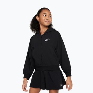 Detská mikina Nike Sportswear Full Zip Hoodie black/flat pewter