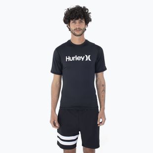 Hurley pánske tričko O&O Quickdry Rashguard black