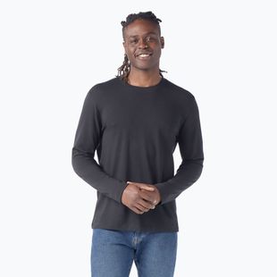 Pánske trekové tričko longsleeve Smartwool Perfect Crew black
