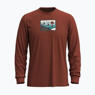 Pánsky Longsleeve Smartwool  Gondola Ride Graphic pekan brown