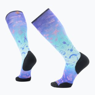 Lyžiarske ponožky Smartwool Ski Targeted Cushion Nature Doodles Print OTC capri