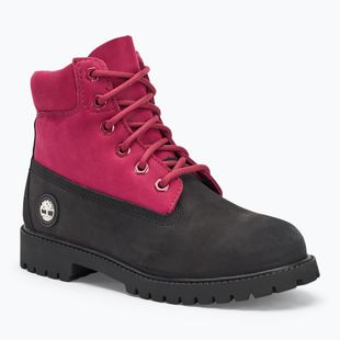 Detské topánky Timberland Premium 6 In Lace black nubuck/dark pink