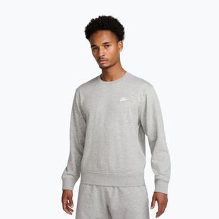 Pánska mikina Nike Club French Terry Crew dark grey heather/white
