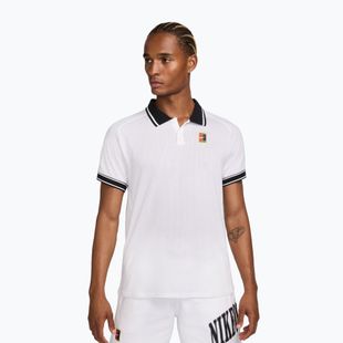 Pánske tenisové tričko Nike Court Heritage Polo white/black