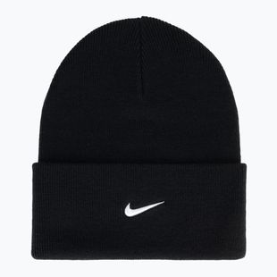 Zimná čiapka Nike Peak Swoosh Beanie black/white