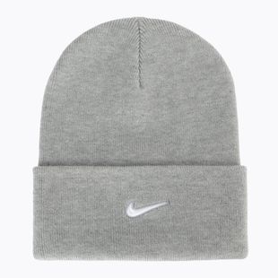 Zimná čiapka Nike Peak Swoosh Beanie dark grey heather/white