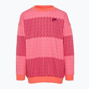 Detská mikina Nike Sportswear Club Fleece light wild mango/light wild mango/hot fuchsia