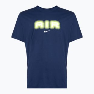 Pánske tričko Nike Air Graphic midnight navy/volt