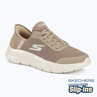 Dámske topánky SKECHERS Slip-ins Go Walk Flex Grand Entry taupe/white