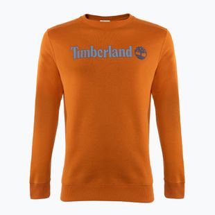 Pánska mikina Timberland Linear Logo Crew Neck umber