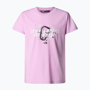 Detské tričko The North Face Graphic Relaxed Tee cyber pink