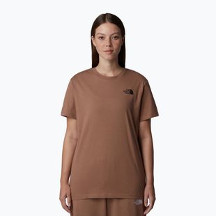 Dámske tričko The North Face Box Nse Relaxed Tee latte/tnf white