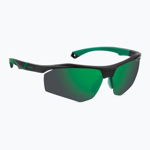Pánske slnečné okuliare Polaroid PLD 7055/S matte black green/green mirror polarized hc