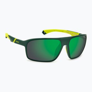 Pánske slnečné okuliare Polaroid PLD 7058/S matte green/green mirror polarized high contrast