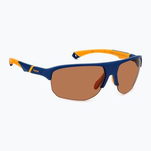 Pánske slnečné okuliare Polaroid PLD 7059/S matte blue orange/brown polarized high contrast