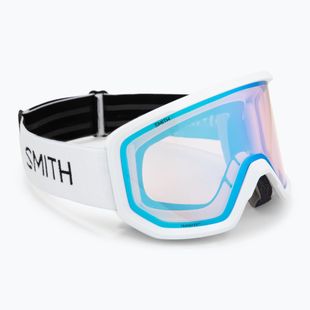 Lyžiarske okuliare Smith Transfer white/blue sensor mirror