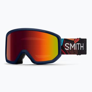 Lyžiarske okuliare Smith Transfer S3 midnight geo alpine/red solx mirror antifog