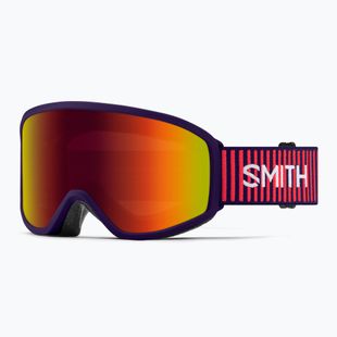 Detské lyžiarske okuliare Smith Reason OTG S3 deep plum gradient/red solx mirror antifog