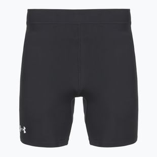 Pánske bežecké legíny Under Armour Launch Half Tights black/black/metallic silver