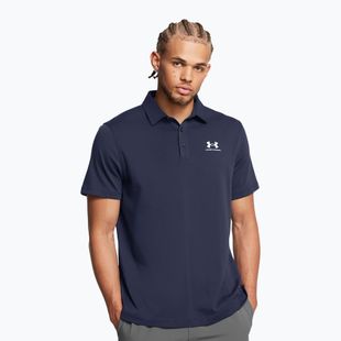 Pánske polo tričko Under Armour Icon Polo midnight navy/white