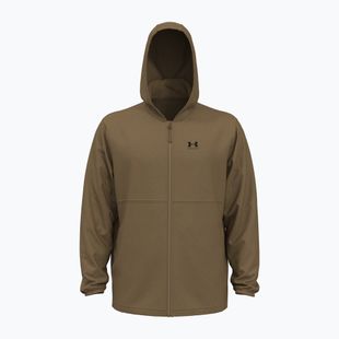 Pánska tréningová bunda Under Armour Vibe Woven Windbreaker  coyote/black