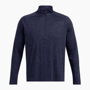 Pánska mikina Under Armour Tech Textured 1/2 Zip midnight navy/black