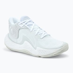Basketbalová obuv Under Armour Spawn 6 white/distant gray/white clay