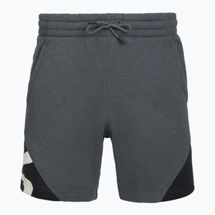 Pánske šortky Under Armour Curry Splash Fleece Short castlerock full heather/black/white clay