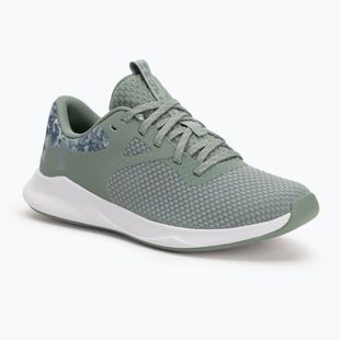 Dámske športové topánky Under Armour Charged Aurora 2+ silica green/white/metallic silica