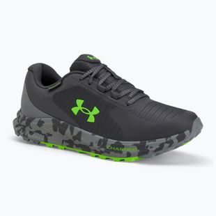 Pánske bežecké topánky Under Armour Charged Bandit Trail 3 castlerock/steel/hyper green