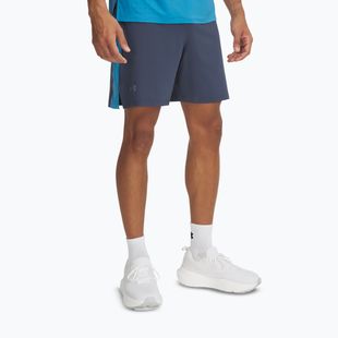 Under Armour Launch Pro 7" pánske bežecké šortky downpour gray / ether blue / reflexné
