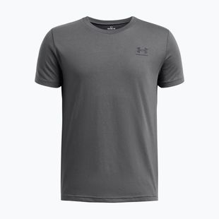 Detské tričko Under Armour Sportstyle Left Chest pitch gray/black