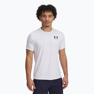 Pánske tréningové tričko Under Armour HeatGear Fitted white/black