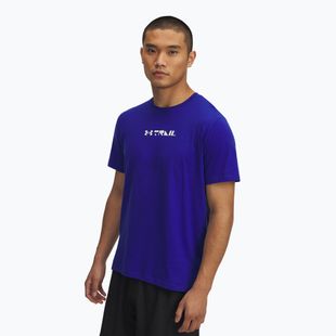 Pánske bežecké tričko Under Armour Trail Run Graphic Tee royal/reflective